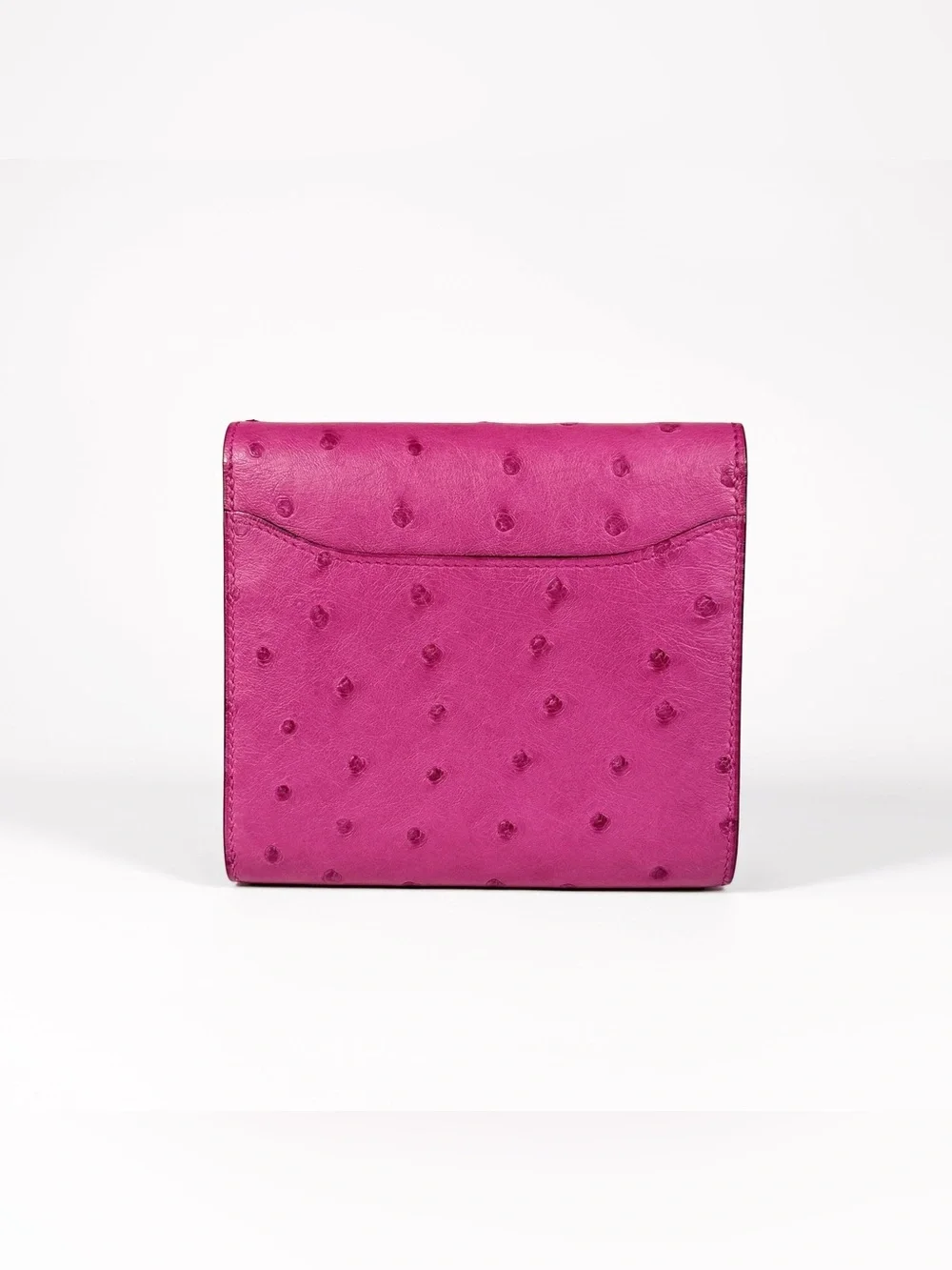 Hermès Fuchsia Ostrich Constance Wallet
